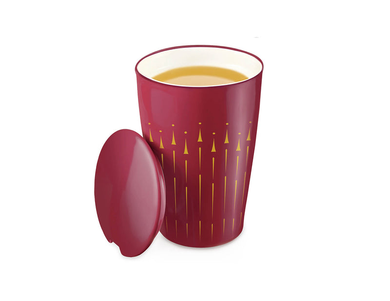 KATI® STEEPING CUP & INFUSER RED & GOLD