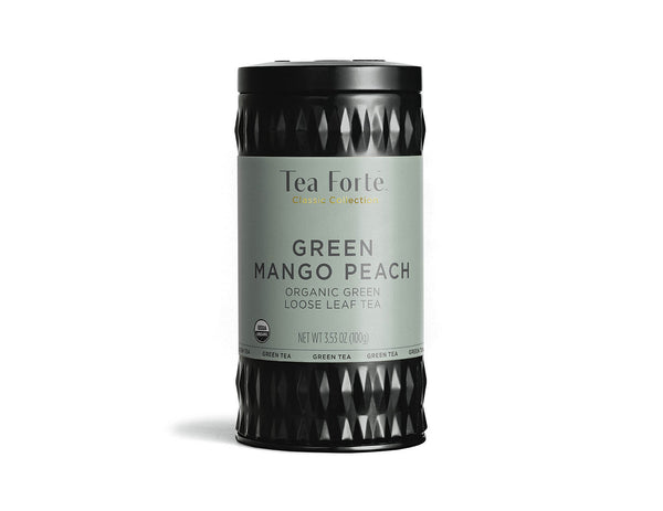 GREEN MANGO PEACH TEA LOOSE LEAF TEA CANISTER