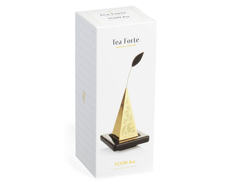 ICON AU GOLD INFUSER WITH BLACK TEA TRAY