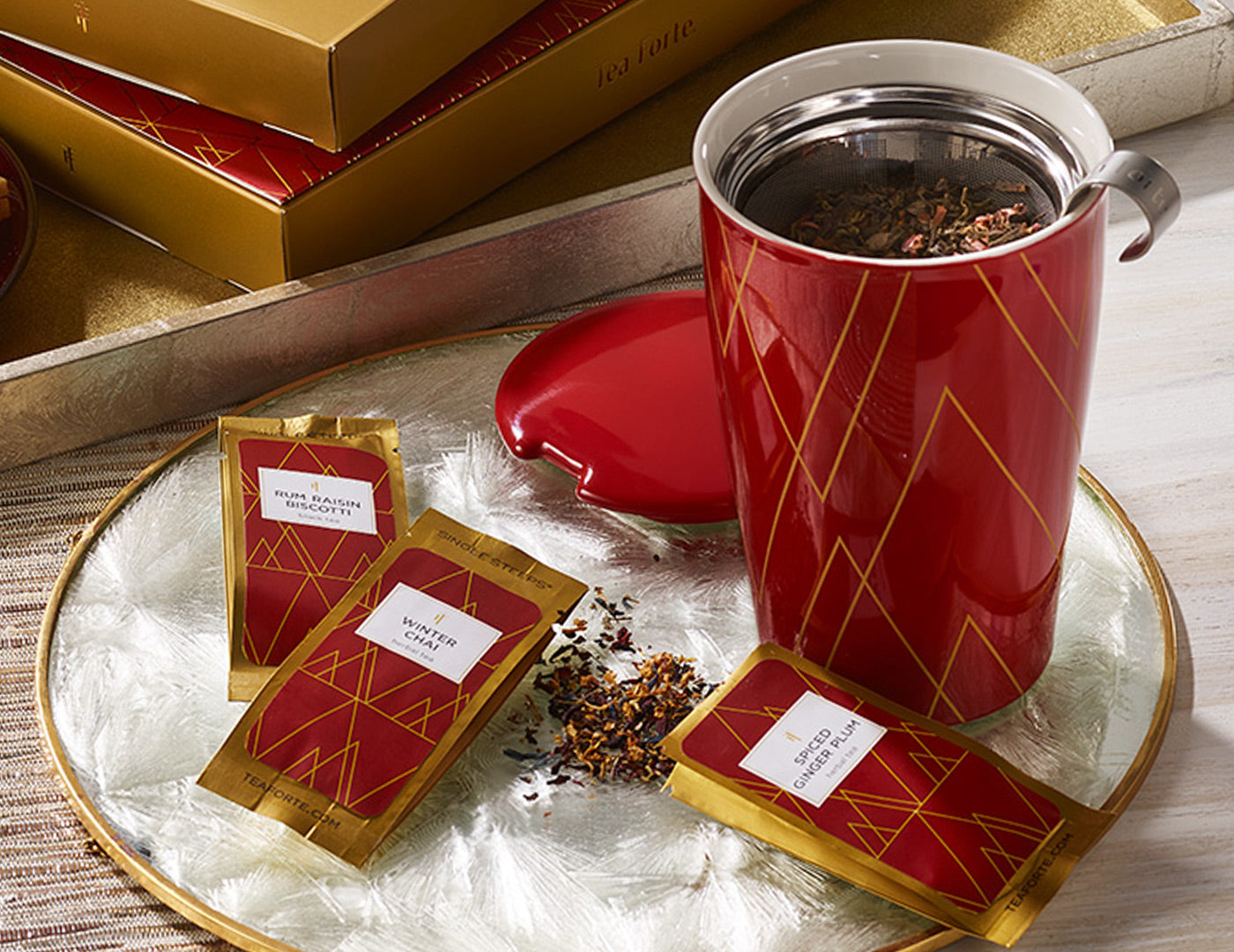 Tea Forté Kati Cup Warming Joy Édition Limitée - Tasse à Thé Avec Infuseur Inox