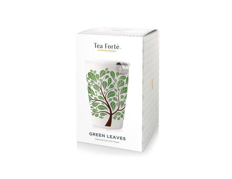 KATI® STEEPING CUP & INFUSER GREEN LEAVES