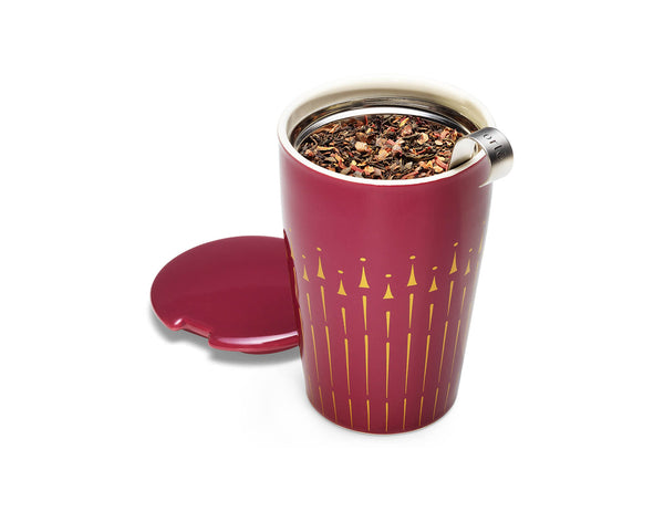 KATI® STEEPING CUP & INFUSER RED & GOLD