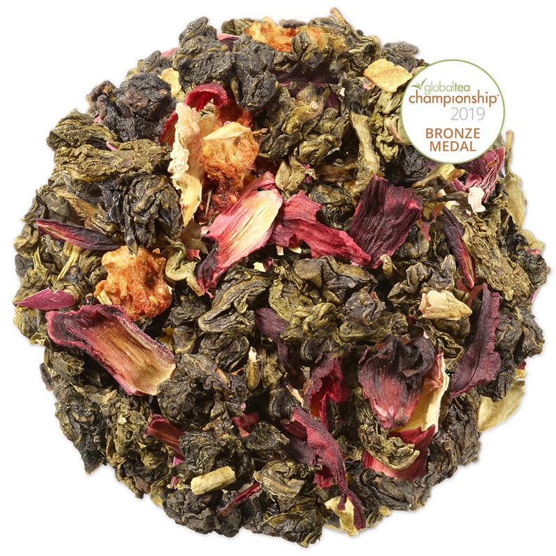 STRAWBERRY HIBISCUS TEA LOOSE LEAF TEA CANISTER